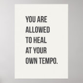 Self Care Quote. Mindful Living Poster (Voorkant)