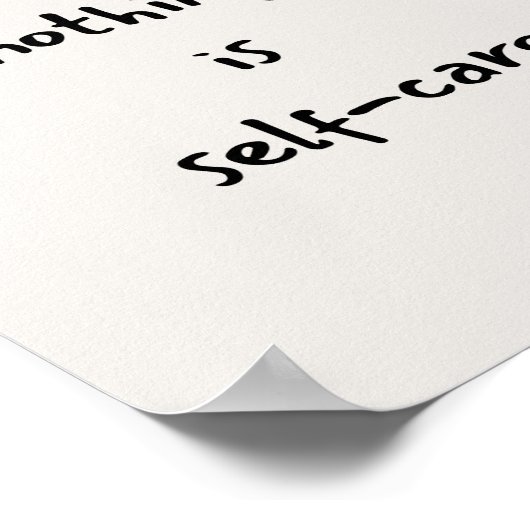 Self-care quote poster (Hoek)