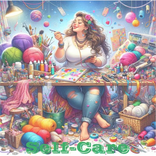 Self-Care stickers zijn een geweldige intentie Too (Voorkant)