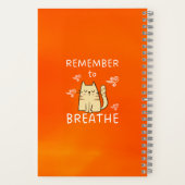 Self Care Tip - Vergeet niet om te ademen Notitieboek (Achterkant)
