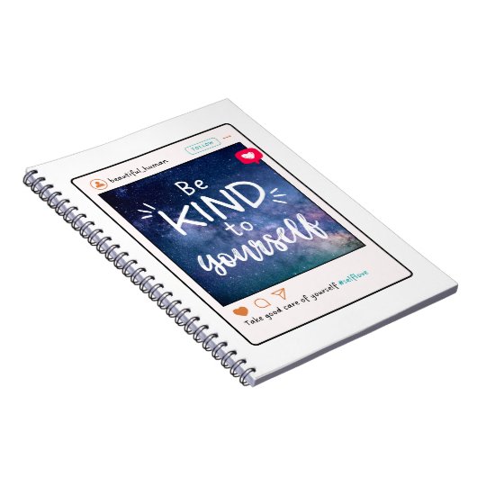 Self-care tip - Wees aardig voor jezelf Notitieboek (Rechterzijde)