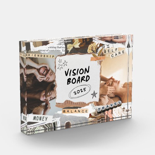 Self Care Vision Board Horizontaal blok Photoblock (Links)
