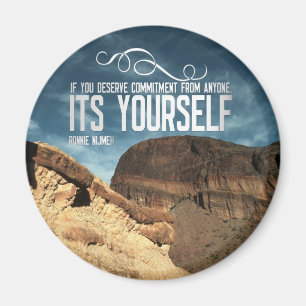 Self Commitment Inspirerend Magnet