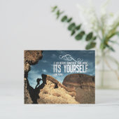 Self Commitment Inspirerend Post Kaart (Staand voorkant)