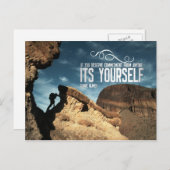 Self Commitment Inspirerend Post Kaart (Voorkant / Achterkant)