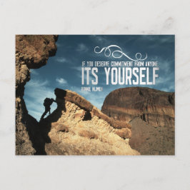 Self Commitment Inspirerend Post Kaart
