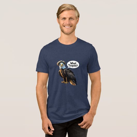 Self-Conscious Bald Eagle Tri-Blend Shirt (Voorkant volledig)