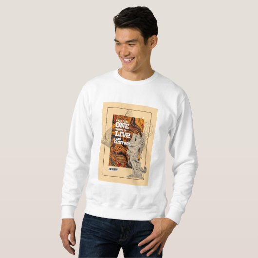  Self Control Motivational sweatshirt (Voorkant volledig)