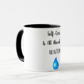 Self-Crae draait helemaal om de W.AT.E.R. mok (Voorkant links)