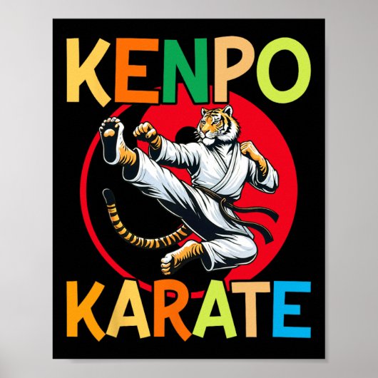 Self Defense Kenpo Karate Martial Arts Poster (Voorkant)