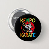 Self Defense Kenpo Karate Martial Arts Ronde Button 5,7 Cm (Voorkant /achterkant)