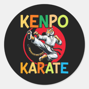 Self Defense Kenpo Karate Martial Arts Ronde Sticker