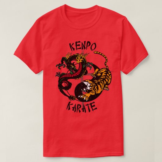 Self Defense Kenpo Karate Martial Arts T-shirt (Design voorkant)