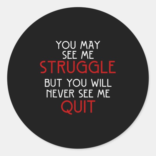 Self Employed Lancer New Quote Gift Retro Design  Ronde Sticker (Voorkant)