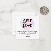 *~* Self Esteem AP62 Love Yourself Flat Note Kaart Notitiekaartje (Voorkant / Achterkant in situ)