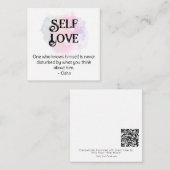 *~* Self Esteem AP62 Love Yourself Flat Note Kaart Notitiekaartje (Voorkant / Achterkant)