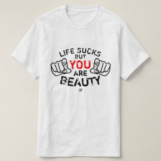 Self-esteem booster t-shirt (Design voorkant)