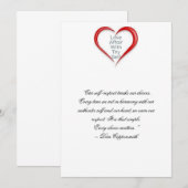 Self Esteem Card Bedankkaart (Voorkant / Achterkant)