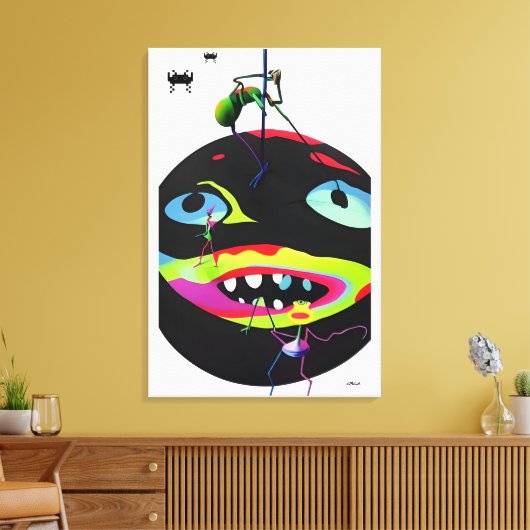 Self-Generated Stress Monsters Canvas Afdruk (Insitu (Woonkamer))