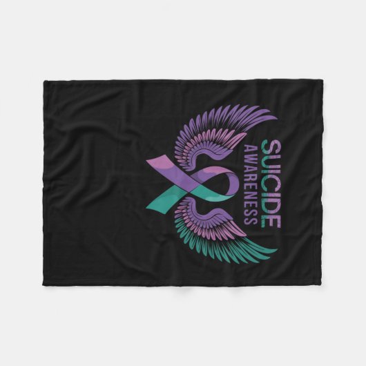 Self Harm Awareness Sticker Fleece Deken (Voorkant (Horizontaal))