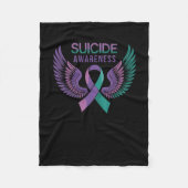 Self Harm Awareness Sticker Fleece Deken (Voorkant)