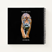 Self Improving Motivatie Quote Spiral Square Notitieboek (Achterkant)