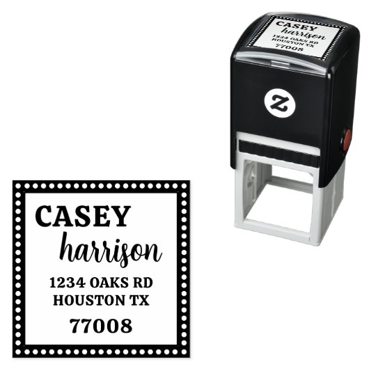  Self Inking 1,5-inch x1,5-inch Sjabloon stempel (In situ)