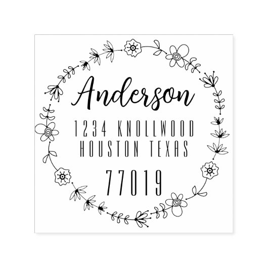  Self Inking 1,5-inch x1,5-inch Sjabloon stempel (Design)