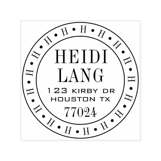 Self Inking 1,5-inch x1,5-inch Sjabloon stempel (Design)