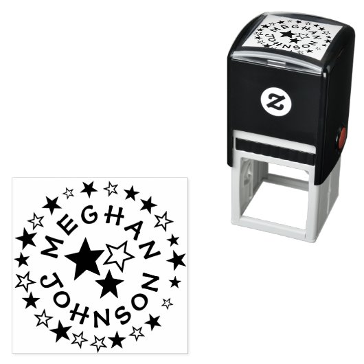  Self Inking 1,5-inch x1,5-inch Sjabloon stempel (In situ)