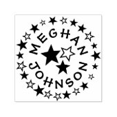 Self Inking 1,5-inch x1,5-inch Sjabloon stempel (Design)