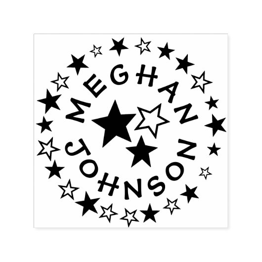  Self Inking 1,5-inch x1,5-inch Sjabloon stempel (Design)