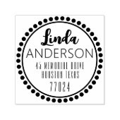  Self Inking 1,5-inch x1,5-inch Sjabloon stempel (Design)