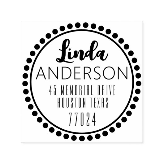  Self Inking 1,5-inch x1,5-inch Sjabloon stempel (Design)