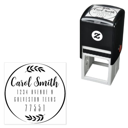  Self Inking 1,5-inch x1,5-inch Sjabloon stempel (In situ)