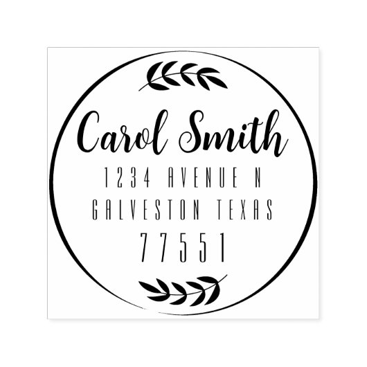  Self Inking 1,5-inch x1,5-inch Sjabloon stempel (Design)