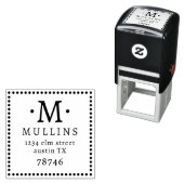  Self Inking 1,5-inch x1,5-inch Sjabloon stempel (In situ)