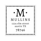 Self Inking 1,5-inch x1,5-inch Sjabloon stempel (Design)