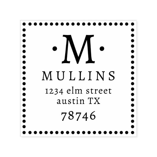  Self Inking 1,5-inch x1,5-inch Sjabloon stempel (Design)