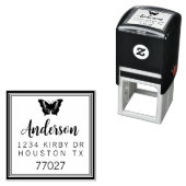 Self Inking 1,5-inch x1,5-inch Sjabloon stempel (In situ)