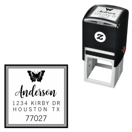  Self Inking 1,5-inch x1,5-inch Sjabloon stempel (In situ)