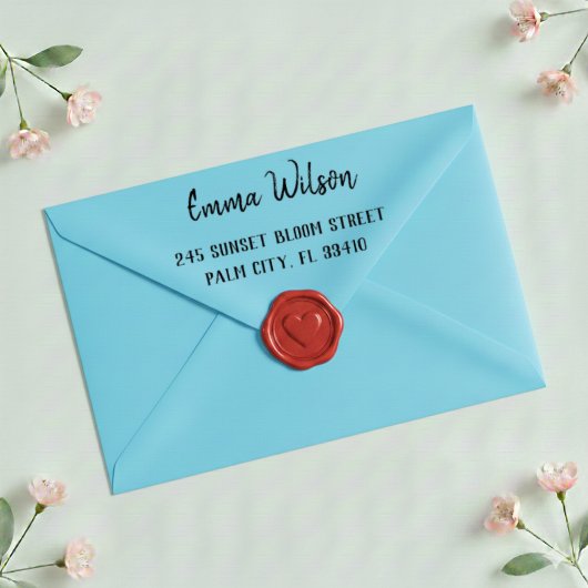 Self Inking Custom Name And Address Rubber Stamp Zelfinktende Stempel