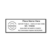 Self-inking gepersonaliseerde notaris openbare ste  zelfinktende stempel (Design)