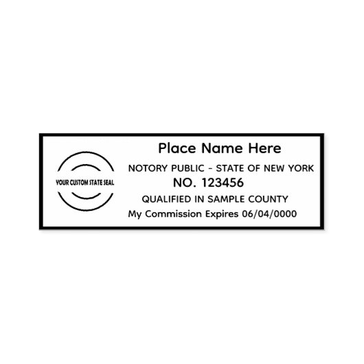 Self-inking gepersonaliseerde notaris openbare ste zelfinktende stempel (Design)