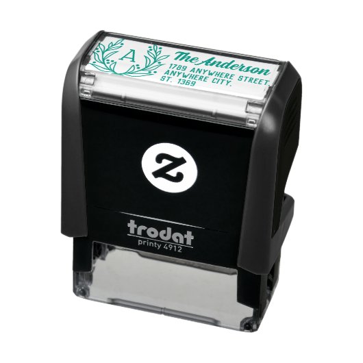 Self Inking Retouradres Stempel met krans (Product)