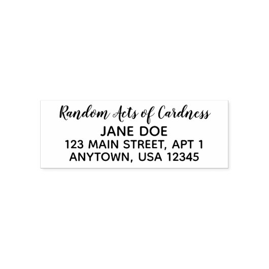 Self Inking Return Address Stempel (Design)