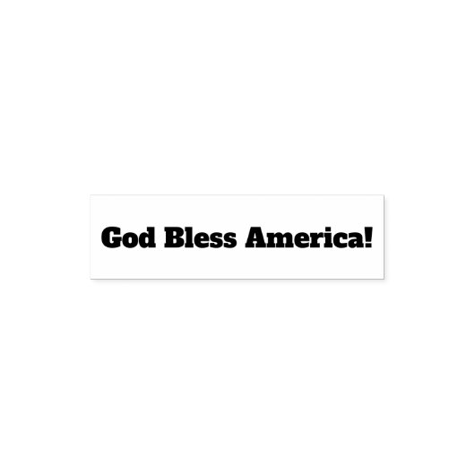 Self Inking Sampter God bless America Zelfinktende Stempel (Design)