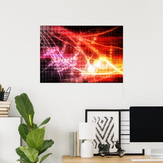 Self Learning Technology Artificial Intelligence Poster (Thuiskantoor)