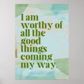 Self Love Affirmation Poster (Voorkant)