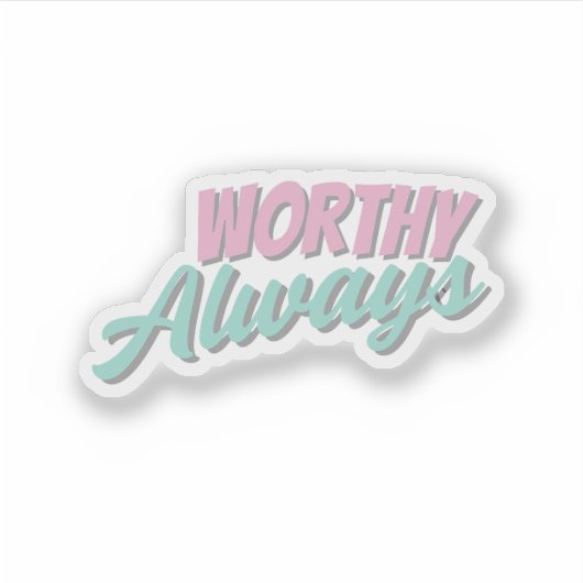 Self love Affirmation Sticker  (Voorkant)